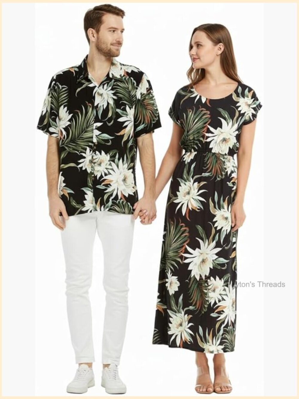 Women's Rayon Maxi Dress - Short Sleeve, Scoop Neck, Floral